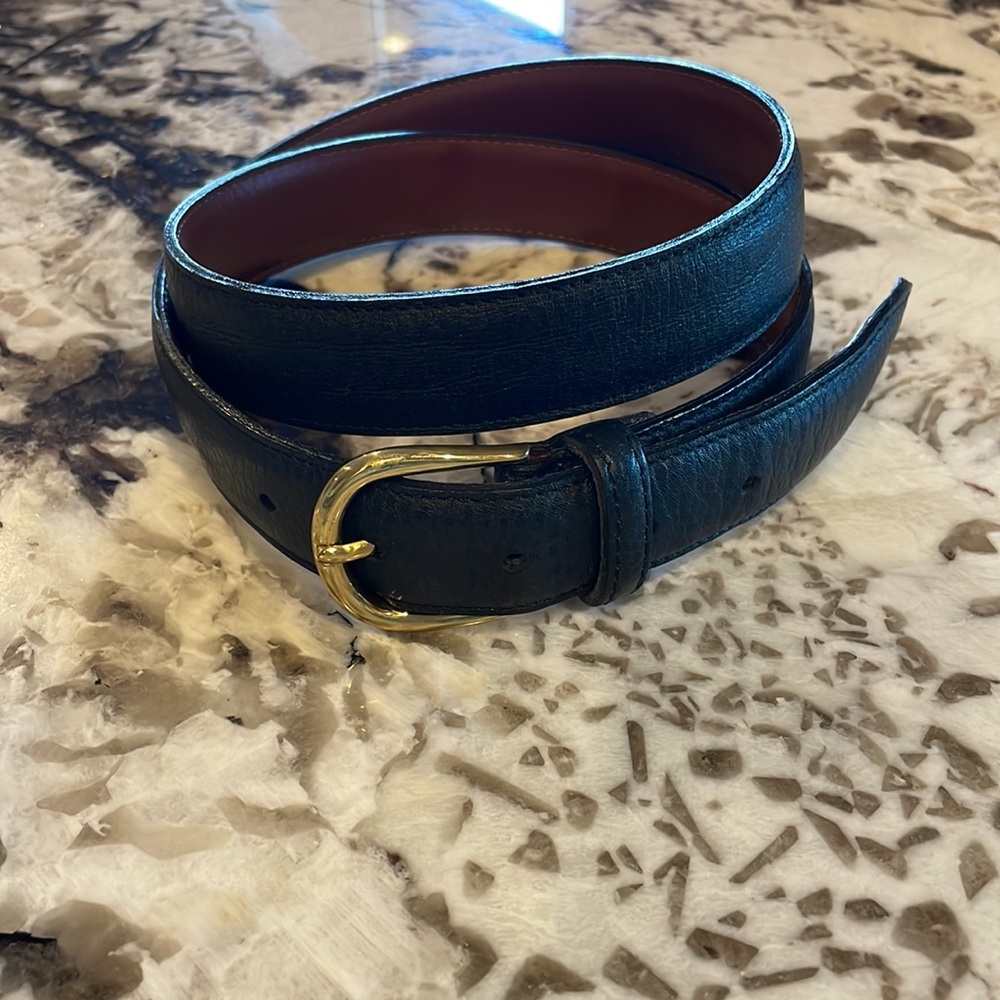 Black Leather Belt Bag